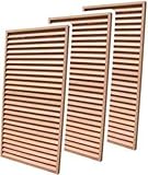 【3枚セット】 セランガンバツー 木製 目隠し ルーバーフェンス 900×1800mm （約63kg）
