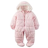 カーターズ Carter's 防寒 カバーオール フード付き 足つき ポリエステル100% 秋冬 Carter's Hooded Quilted Bunting 3-6M (61-67cm) [並行輸