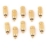 散水用具ミストノズル ・ 噴出ノズル 　つなぐだけで簡単ミスト　銅製 ネジ10/24（3/16）　穴径0.1mm　 10個セット　ドリップ灌漑、加湿、殺菌消毒、冷却などに (穴径0.2mm)