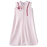 HALO Sleepsack 100% Cotton Wearable Blanket Pink Flowers and Vines Small