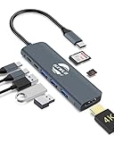 USB C ハブ アダプタ 8-in-1 ドッキングステーション USB ハブ Type-C 変換アダプタ 【 3つのUSB 3.0 / 4K HDMI出力/PD 100W 急速充電/Micro SD & SDカード スロット搭載】MacBook/ChromeBook/Surface/MatebookなどUSB C デバイス対応 テレワーク リモート 在宅勤務 ウェブ会議対応