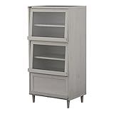 佐藤産業 キャビネット(フラップ扉タイプ/60cm幅) POWRY(ポーリー) ホワイト PW120-60F WH