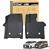 【K-One'smile】新型 アルファード/ヴェルファイア40系適合 ペダルマット 1列目用 運転席 助手席用 フロアマット 下敷きマット 汚れ防止 運転席 助手席 3Dフロアマット 車種専用設計 防水 汚れ防止 (1列目ペダルマット)