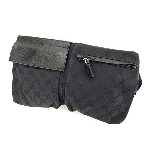 グッチ GUCCI ウエストバッグ ウエストポーチ 男女兼用 28566 ＧＧキャンバス 中古 人気 J12244