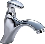 Delta Faucet 87T105 87T Single Hole Metering Slow-Close Lavatory Faucet, Chrome [並行輸入品]