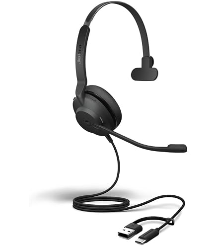 Amazon.co.jp: Jabra Evolve2 40 SE - USB-C/A コード付きモノヘッド