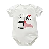 Cutelove 子供服 ロンパース ベビー ボーイズ　男の子 綿 半袖 春秋 キッズ 可愛い ホワイト おしゃれ 素敵