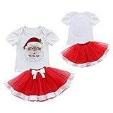 (アイム)iiniim　赤ちゃん クリスマス Ｔシャツ チュチュスカート 半袖 キッズ服 祭り 誕生日 プレゼント 聖夜 イブ ベビー ロンパース 可愛い コスチューム 着ぐるみ 衣装 新生児用 おく