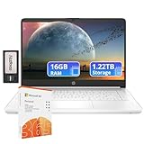HP (エイチピー) フラッグシップ 14インチ HDノートパソコン 1年間のOffice 365 | 16GB RAM | 1.22TBストレージ (64GB EMMC & 160GBドッキングステーションセット & 1TBクラウドストレージ) | Intel 4コアプロセッサ | ウェブカメラ | Win 11s | ホワイト