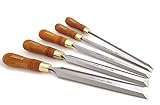 Narex Premium 5 Piece Set Paring Chisels w/ Hornbeam Handles 1/4. 1/2 3/4, 1, 1 1/4 Overall Length of 15.25 by Narex