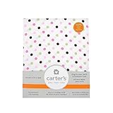 Carter's Fitted Crib Sheet Pink Dots by Triboro Quilt