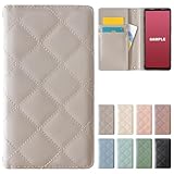 Arrows be4 F-41A ケース カバー 手帳型 F-41Aケース F-41Aカバー F41Aケース F41Aカバー Arrowsbe4 手帳型ケース 手帳ケース スマホケース キルティング グレージュ