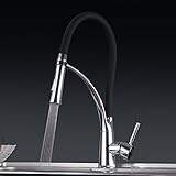 KiaRog Kitchen Faucet. Brass Made Pull Out Black Hose Dual Function Touch On Kitchen Faucet. [並行輸入品]