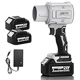 Loutty ブロワー 洗車 3000mAh大容量バッテリー2個付き 70m/s 超強力 120000rpm 高速回転 80mmファンブレー