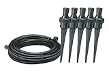 Nelson 50180 Simple Soaker Flower Watering Sprinkler with 50-Foot Tubing, Five Nozzles with Plastic 