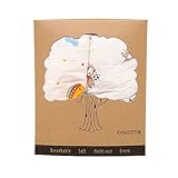 Muslin Baby Swaddle Blankets (2 Pack) 100% Cotton 2 Layer for a Baby Boy&Girl Large 47.25 x 47.25 in