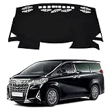 トヨタ アルファード 30系 ダッシュボードマット 車種専用設計専用 ヴェルファイア 30系 車内 ダッシュボードカバー TOYOTA VELLFIRE ALPHARD 30系 日焼け防止 ダッシュボード 保護マット インテリア アクセサリー 内装パーツ (トヨタ アルファード 30系/ヴェルファイア 30系, ブラック)