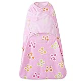 Halo Swaddlesure Adjustable Swaddling Pouch, Butterfly Dot, Small by Halo