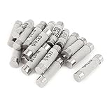 DealMux 20PCS 6A 500V RO15 RT18 RT14 RT19セラミック円筒管ヒューズ10mmx38mm
