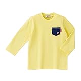 ダブルB(mikihouse) Everyday Double B デニムポケット付き長袖Ｔシャツ (80-130cm) (90cm, 長袖-黄(04))