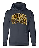 Georgia TechイエロージャケットGT Varsityプルオーバースウェットシャツパーカーネイビーブルー S
