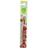 ガチャピン・ムックハブラシ 3-6才 1本入 B-6161：レッド