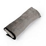 灰色のフック面ファスナー安全シートベルトショルダープロテクターパッドカバー