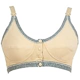 YING LAN　産前　産後　妊婦　妊婦用　コットン　インナーマタニティー　授乳用　授乳　ブラジャー　下着　綿　マタニティー　ブラ　柔らか　ナイト 前開き　ブラ　肌の色