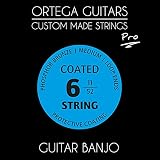 ORTEGA オルテガ ギターバンジョー弦 コーティング弦 Phosphor Bronze/Medium Tension GBJP-6 【国内正規品】