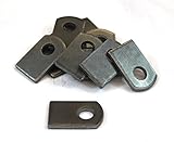 溶接onスチールフラットタブブラケット1 " x 1 1 / 2 " x 1 / 8 "ロット12のブラケット