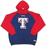 MLB Texas Rangersメンズビッグロゴプルオーバーフード L ブルー