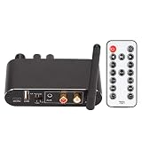 Dac デジタル光ファイバー/同軸オーディオ変換ホストコンピューター ブルートゥース 5.0接続 3Dサウンド効果 AUX オーディオビデオコネクター出力をサポート リモコン付き