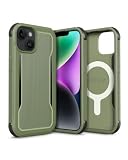 【RAPTIC】 iPhone14Plus 対応 ケース カバー MagSafe 対応 マグネット 付き 米軍MIL規格 クリア シンプル スマホケース 耐衝撃 衝撃吸収 薄型 スマホカバー MagSafe対応 スマホカバー [ Apple iPhone14プラス iPhone14 Plus iPhone14+ アイフォン14Plus アイフォン14プラス 対応 ] Fort MagSafe モスグリーン