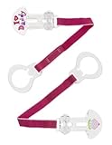 MAM I Love Daddy Double Pacifier Clip, Pink by MAM [並行輸入品]