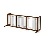 Richell 94135 Freestanding Pet Gate with Autumn Matte Finish, Small [並行輸入品]