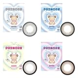 MINAMI プリモア マンスリー カラコン 1ヶ月 1箱2枚入 DIA15mm 度あり プリパールモアグレイ -4.00