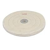 uxcell 研磨 バフ 掛け 用 布 ホイール ポリッシャー バフクロースホイール クロース製 ブラシホイール 50プライヤー ホワイト 丸い