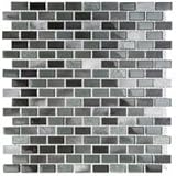 ICL T-4122 Metal Glass Mix Tile With Silver Aluminum And Sparkle Glass, 12 x 12 Sheet, 11 Sheets Per