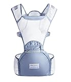 Angelcare 抱っこ紐 夏用 メッシュタイプ 通気性がよい ウエストポーチ抱っこひも (グレー)