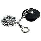 カクダイ W型バス用ゴム栓 くさり650mm付き 上辺27.3mm 下辺22mm 高さ13mm 491-130