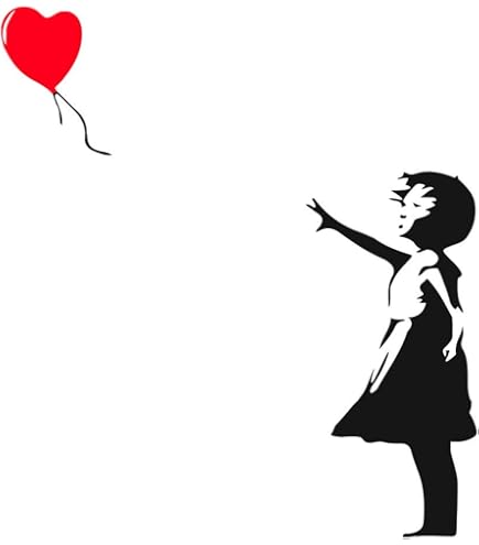 Amazon｜風船と少女 バンクシー Banksy レプリカ はってはがせるアート