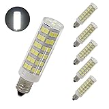 bqhye11調光機能付きMini燭台ベースt4 JD 110 V e11 LEDハロゲン交換用バルブ、5 W 50 W相当、暖かいホワイト3000 K , 5 - Pack led e11