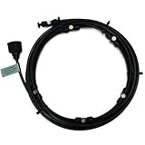 STARDUST 暑い夏を涼しく快適に！ミストシャワー ホース 家庭用 9m 黒 SD-MISTSW-9-BK