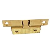 SODIAL(R) ソリッド真鍮キャビネット　ドアダブルボールラッチキャッチ　67mm　ゴールデン