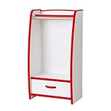 ハンガーラック コートハンガー 洋服ハンガー 幅48cm カラー：レッド