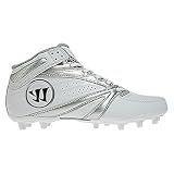 Warrior Second Degree 3.0 LaCrosse Cleat, White/Silver, 7.0 D US, Model: 1821062, Sport & Outdoor [並