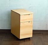 ワゴン デスクチェスト サイドワゴン 幅34cm カラー：ナチュラル