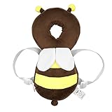 BYBREGAL® BABYLABEL ドキッと安心やわらかクッション【ごっつん防止 やわらか ベビー リュック】 乳幼児用 ヘルメット 保護枕 に (ミツバチ)