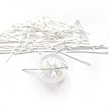 【BEAUTY PLAYER】Tピン 100本 3.0cm丈 シルバー 在庫処分！アクセサリーパーツ 基礎金具 ピアス ブレスレット ネックレスなど ハンドメイド材料 DIY用 手芸素材 クラフト (シルバー, 3.0cm)