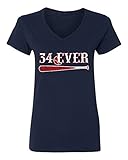海軍Ortizボストン34 EverレディースVネックTシャツ Adult X-Large